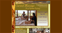 Desktop Screenshot of carmel-massage.com