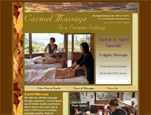 Tablet Screenshot of carmel-massage.com